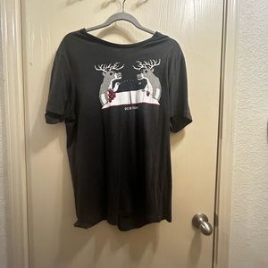 Black graphic T-shirt